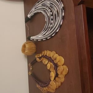 Sassy Jones Zanzibar Necklace and Bracelet, Mallika Necklace